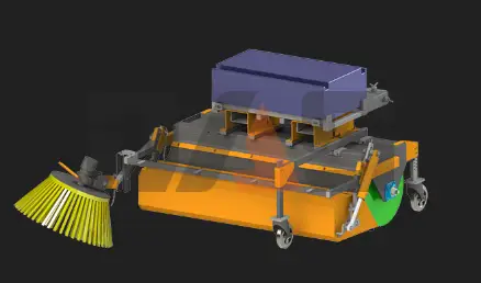 Щетки с передним бункером для вилочных погрузчиков