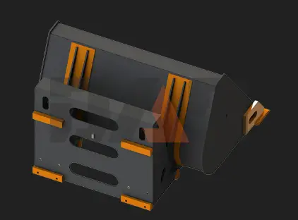 Ковши с гидравлическим опрокидыванием (на каретку) для вилочных погрузчиков